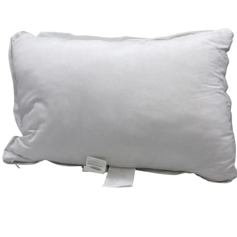 Shabby Chic throw pillow lot white blue embroidered trim cotton pair lot 2 bedro